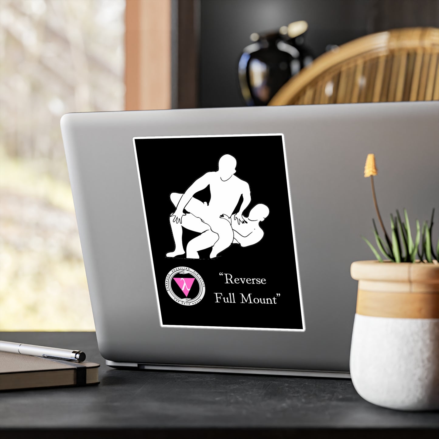 The Bath House BBBJJ "Reverse Full Mount" Kiss-Cut Vinyl Decal