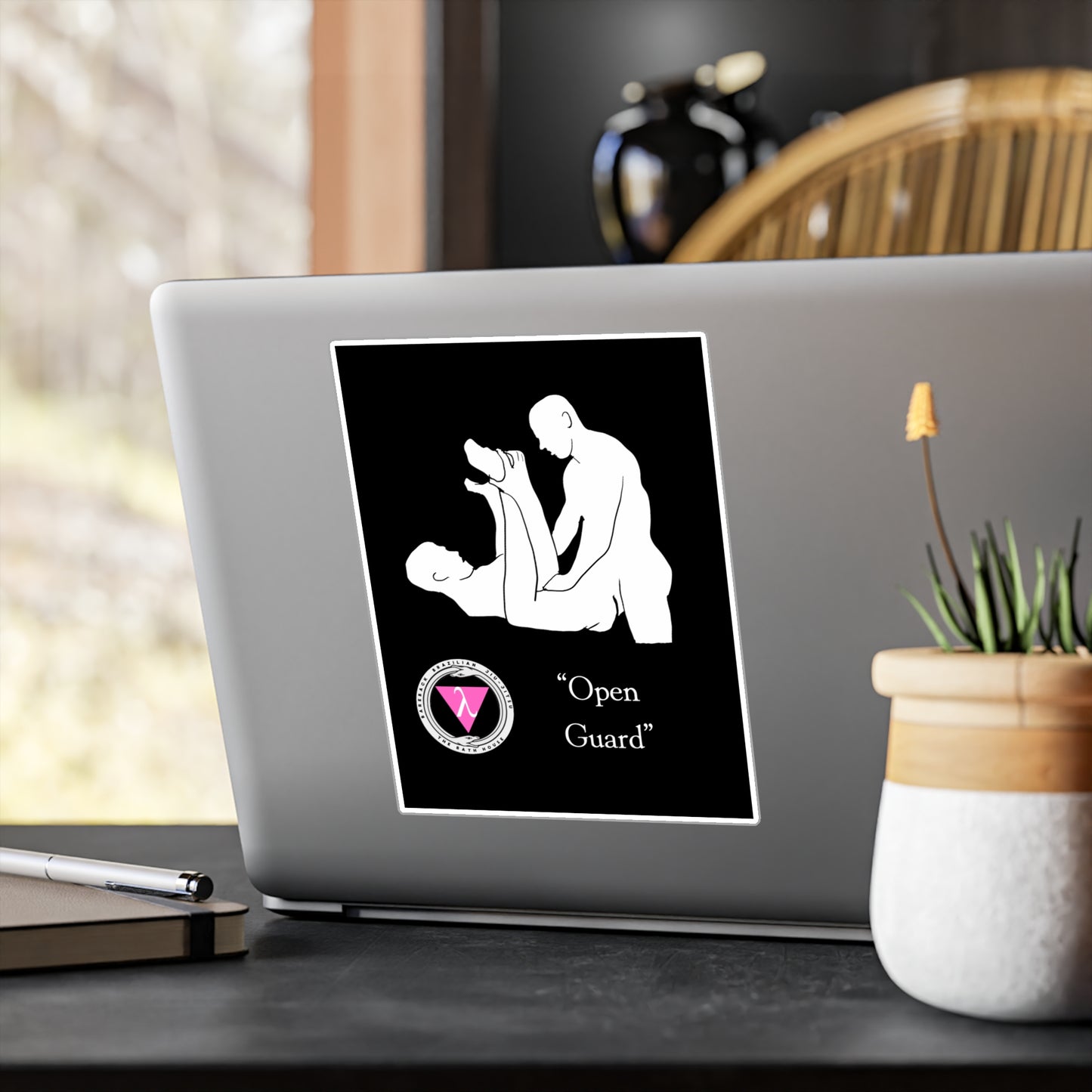 The Bath House BBBJJ "Open Guard" Kiss-Cut Vinyl Decal