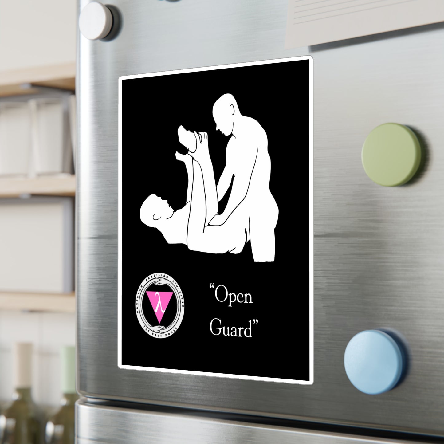 The Bath House BBBJJ "Open Guard" Kiss-Cut Vinyl Decal
