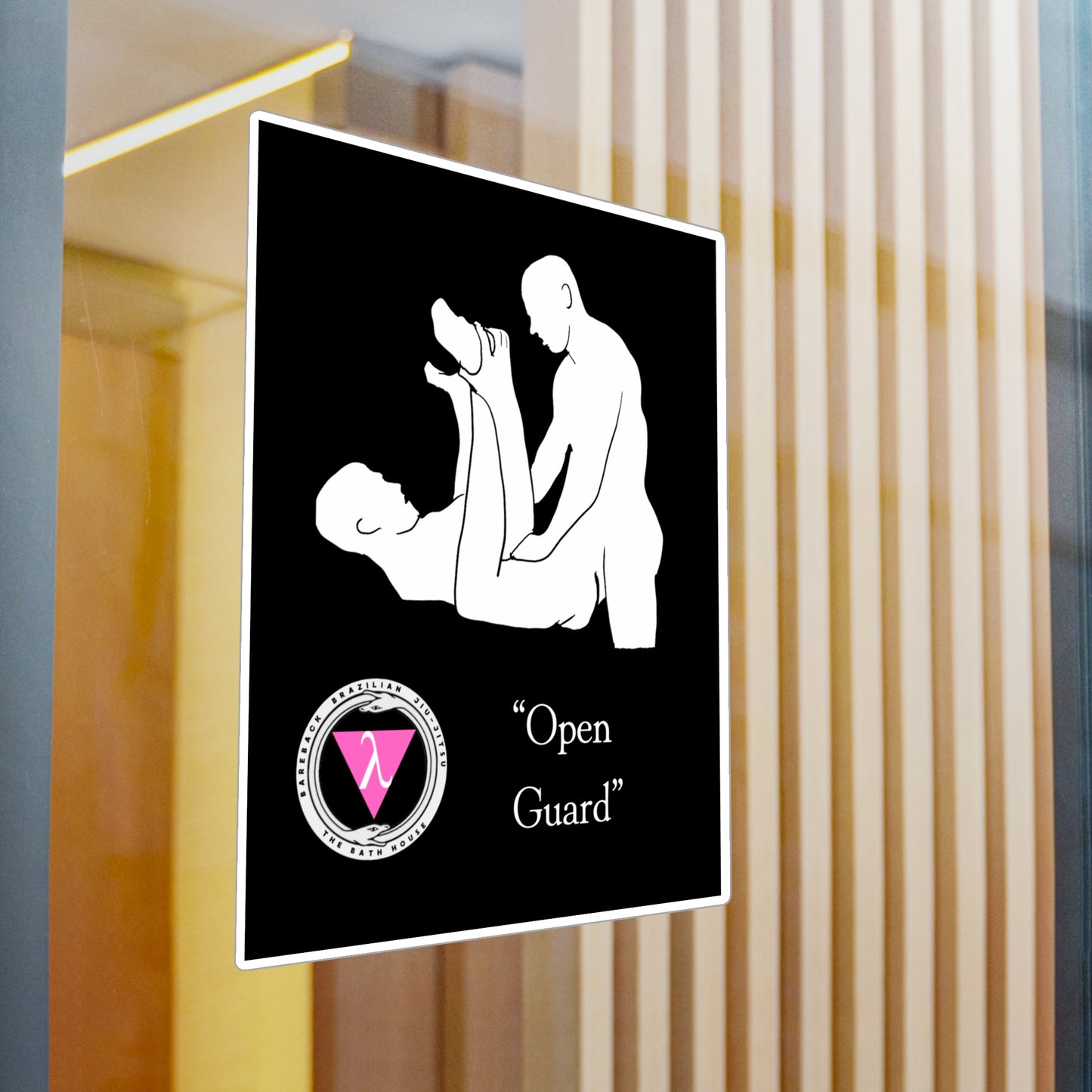 The Bath House BBBJJ "Open Guard" Kiss-Cut Vinyl Decal