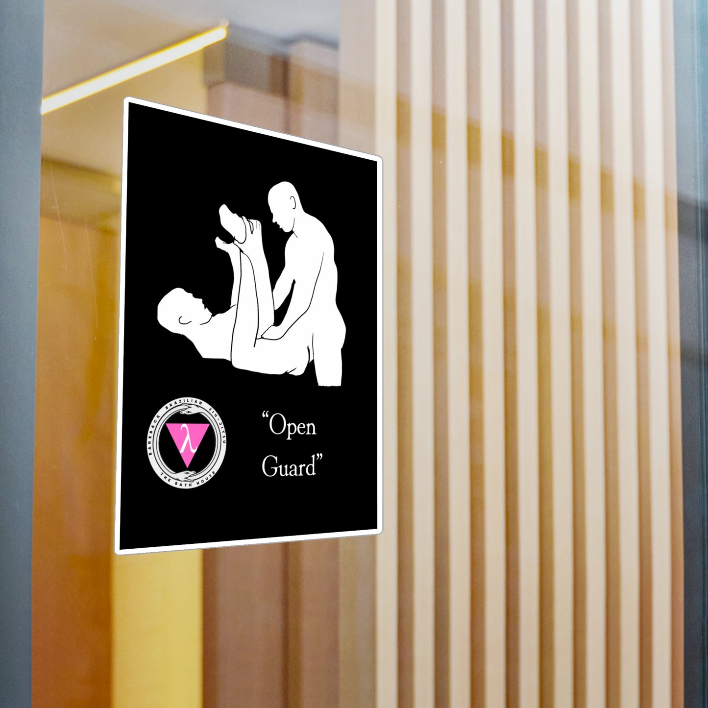 The Bath House BBBJJ "Open Guard" Kiss-Cut Vinyl Decal
