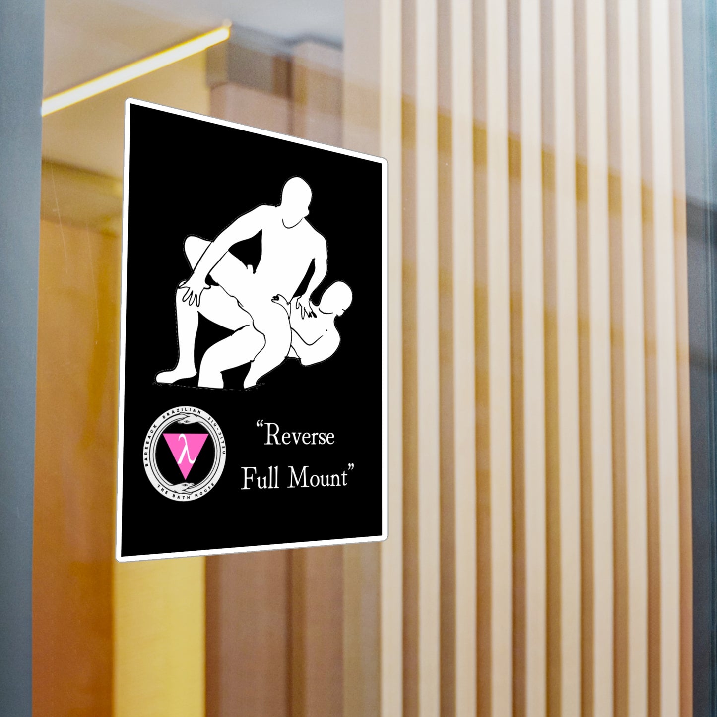 The Bath House BBBJJ "Reverse Full Mount" Kiss-Cut Vinyl Decal