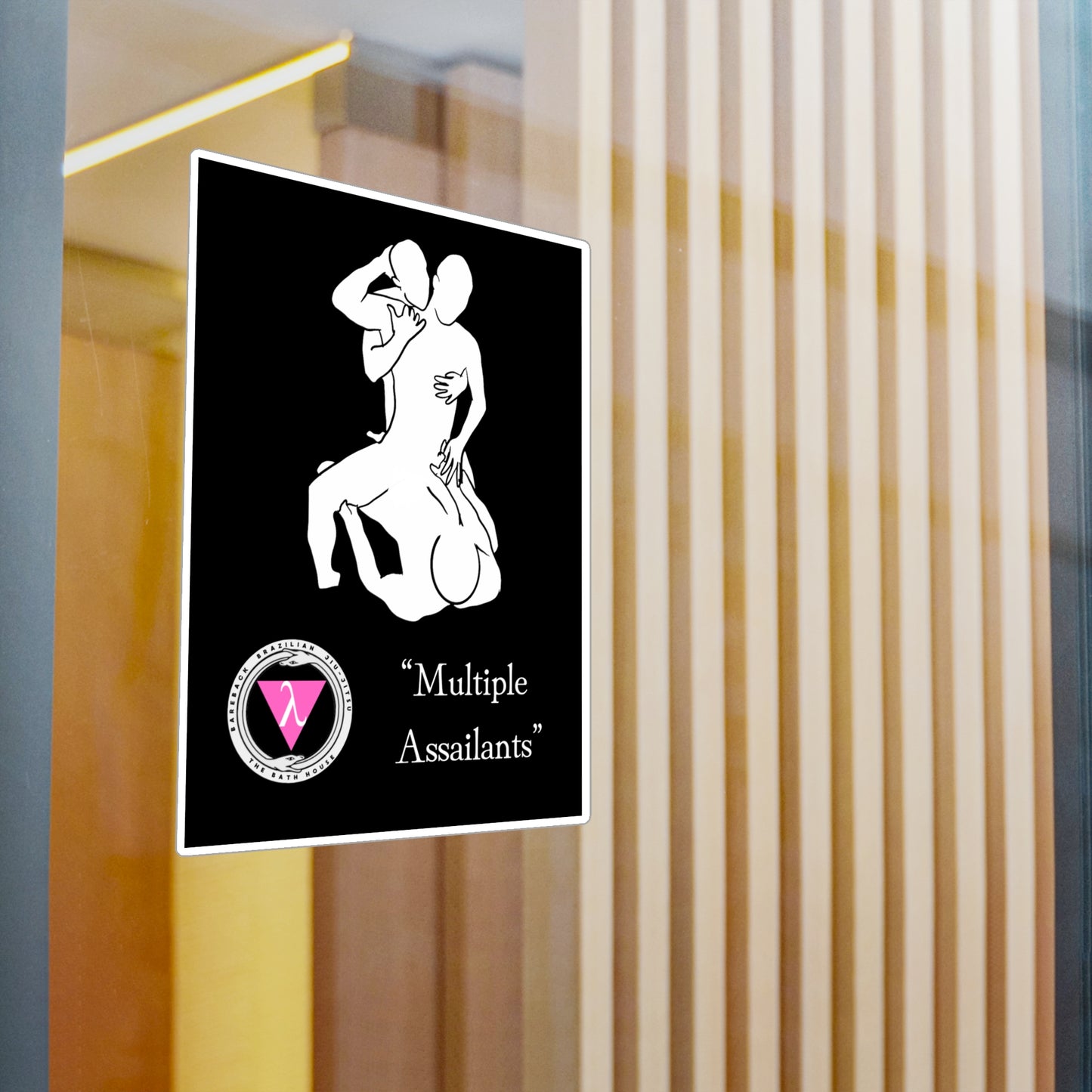 The Bath House BBBJJ "Multiple Assailants" Kiss-Cut Vinyl Decal