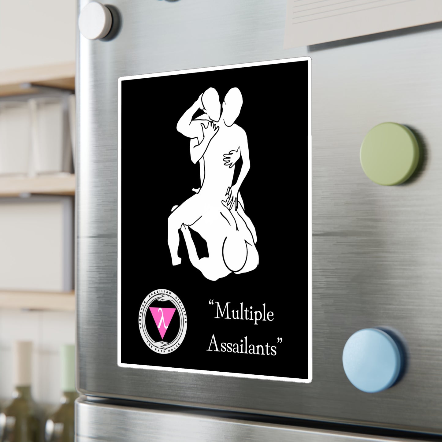 The Bath House BBBJJ "Multiple Assailants" Kiss-Cut Vinyl Decal