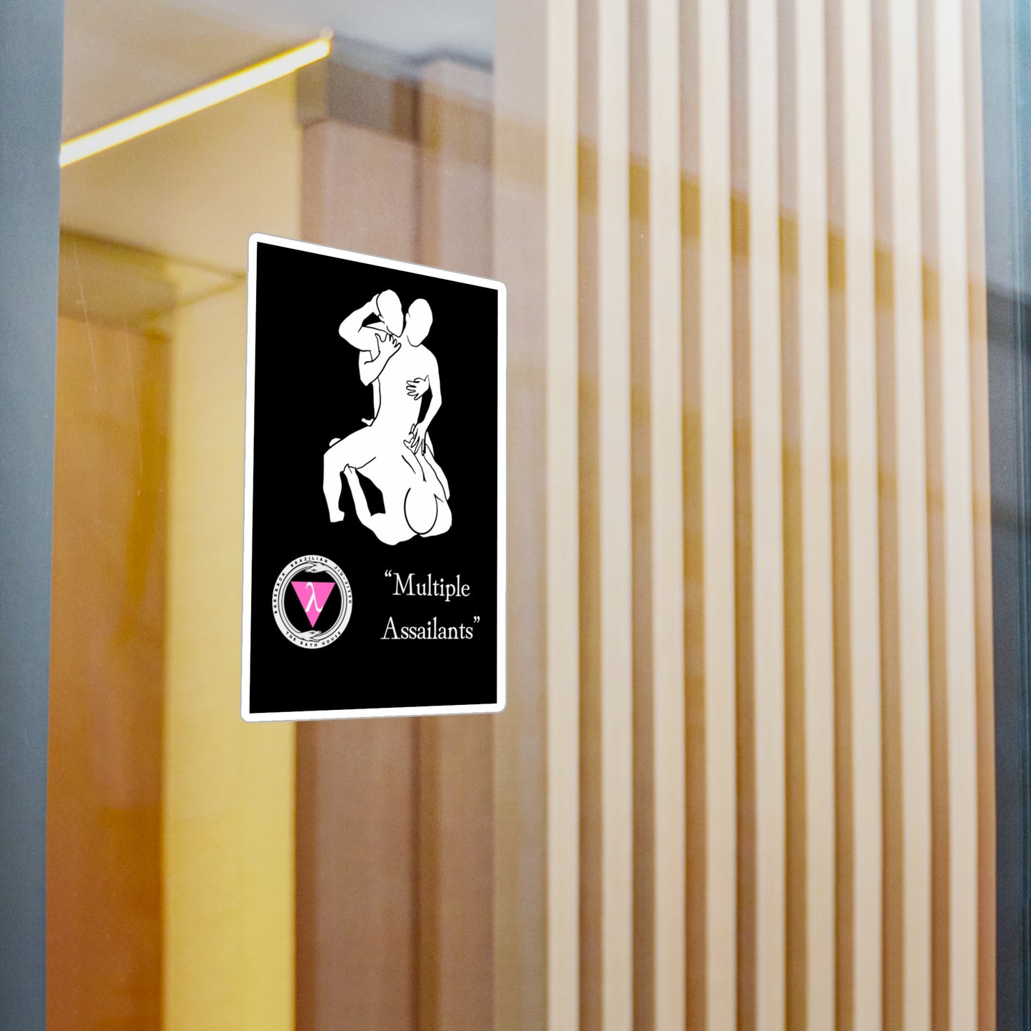 The Bath House BBBJJ "Multiple Assailants" Kiss-Cut Vinyl Decal