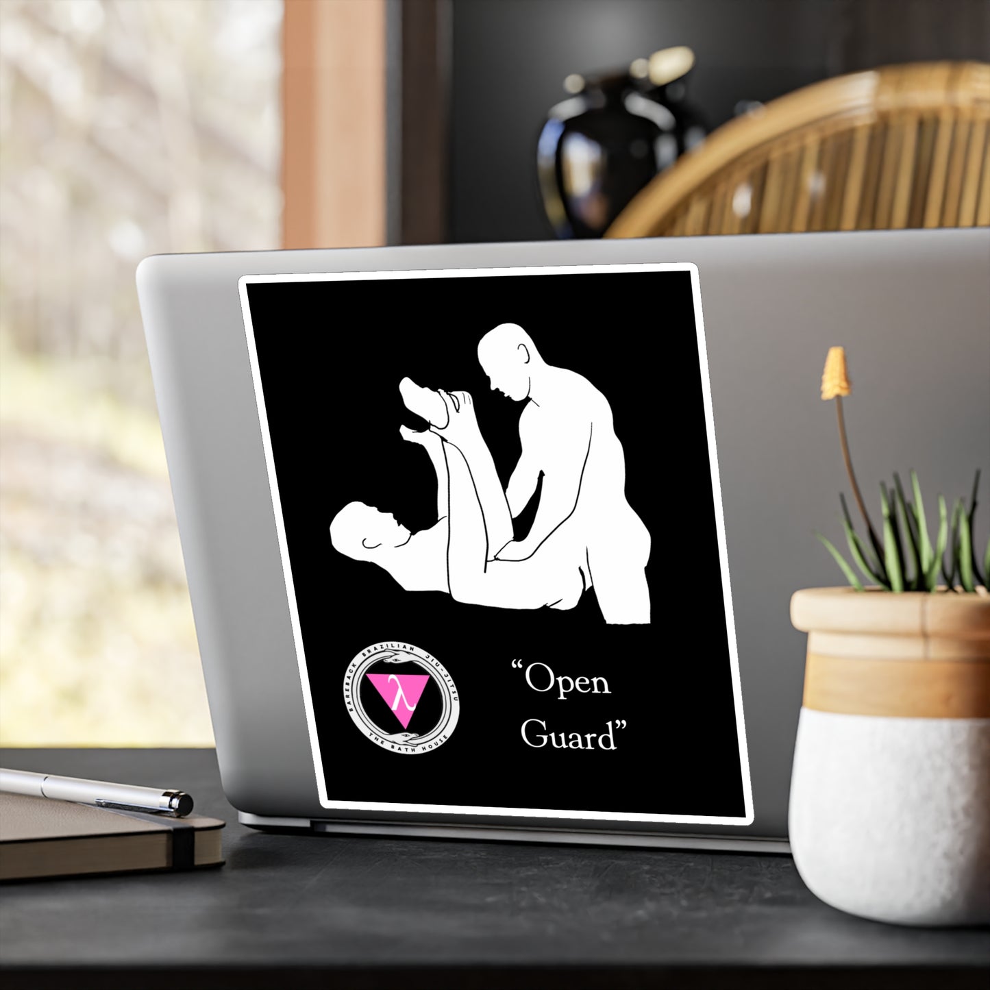 The Bath House BBBJJ "Open Guard" Kiss-Cut Vinyl Decal