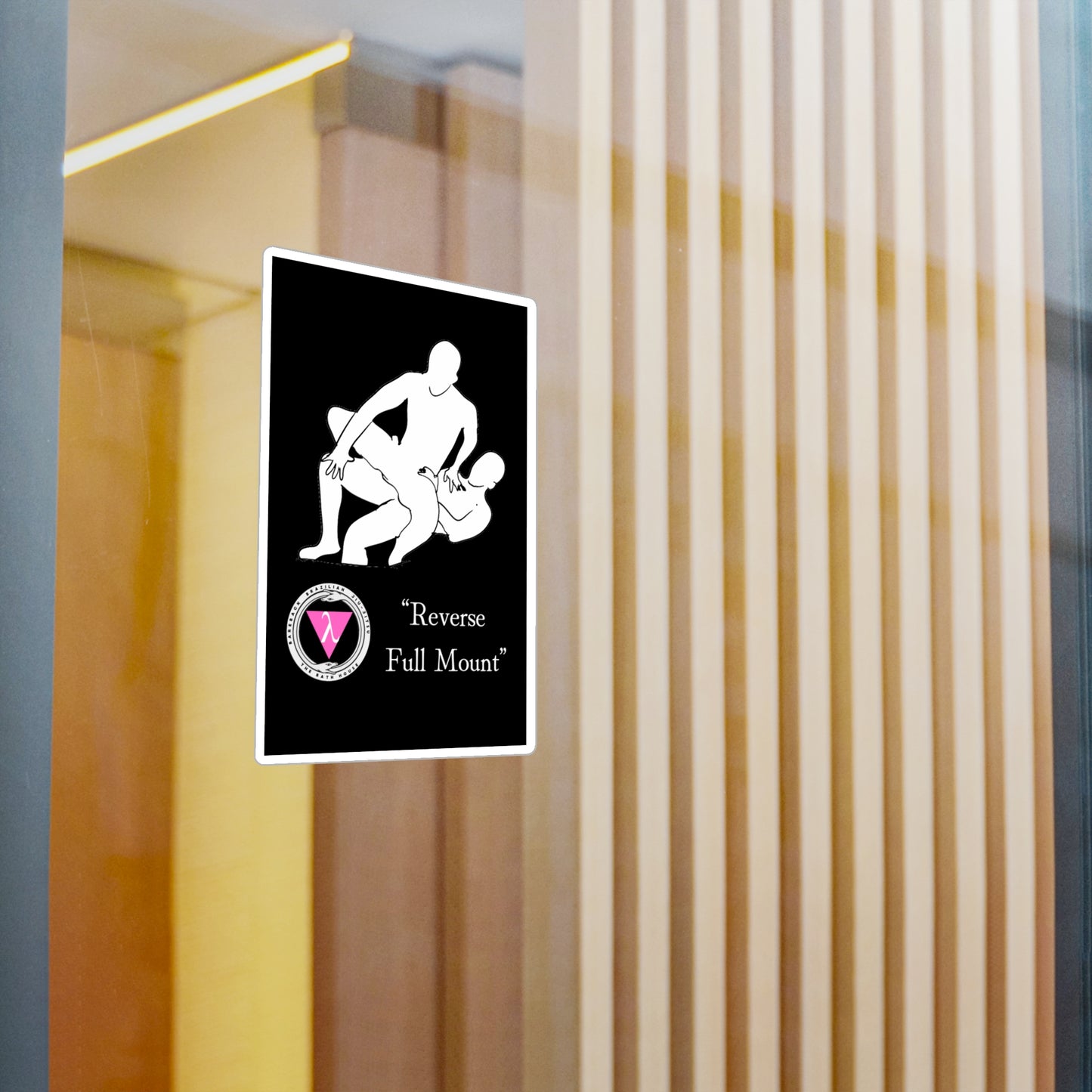 The Bath House BBBJJ "Reverse Full Mount" Kiss-Cut Vinyl Decal