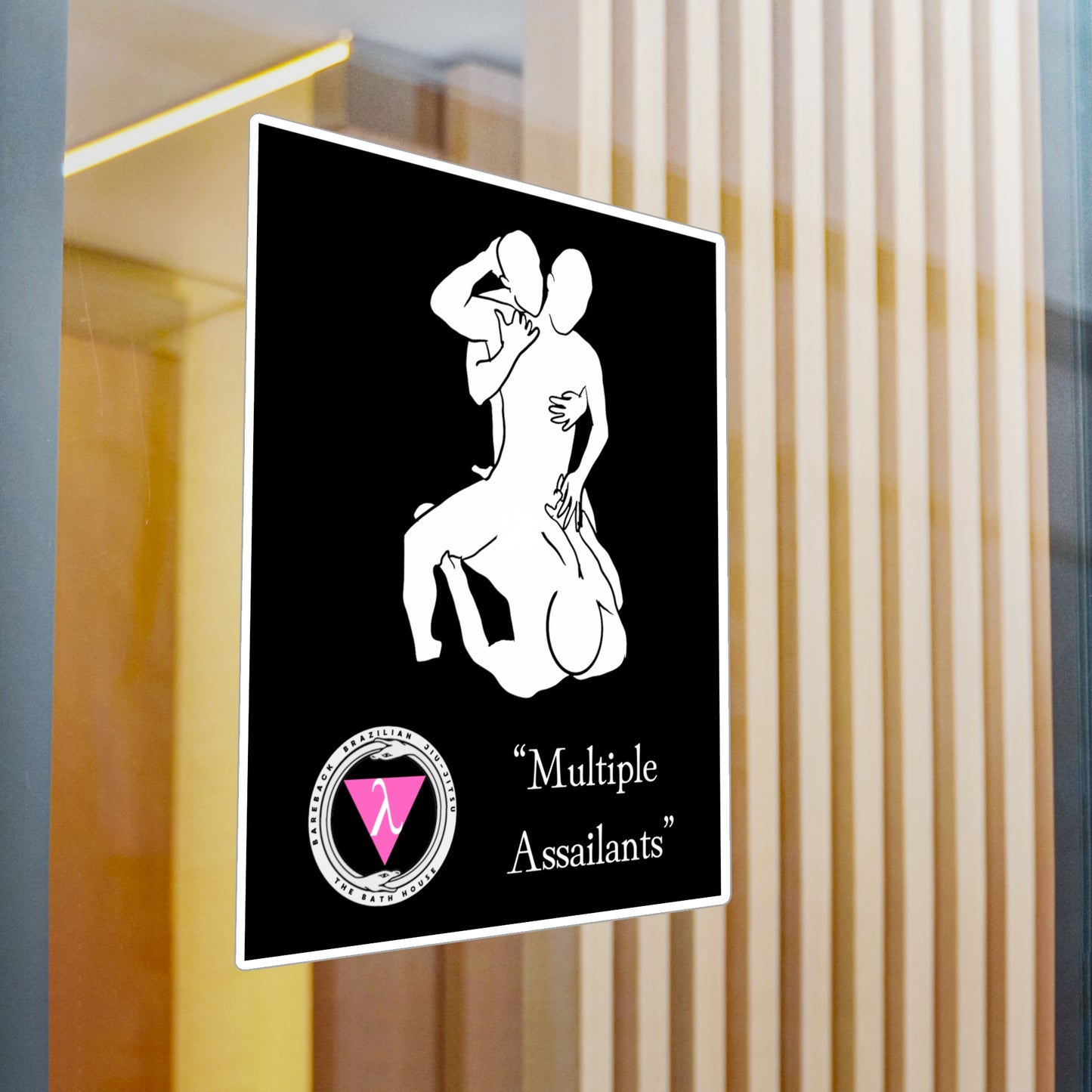 The Bath House BBBJJ "Multiple Assailants" Kiss-Cut Vinyl Decal