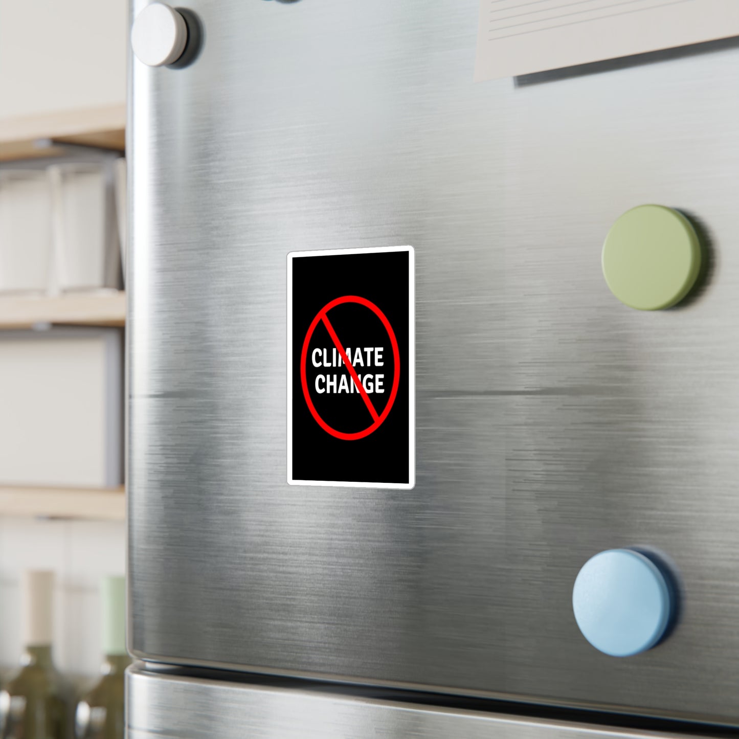 No Climate Change Vinyl Decal