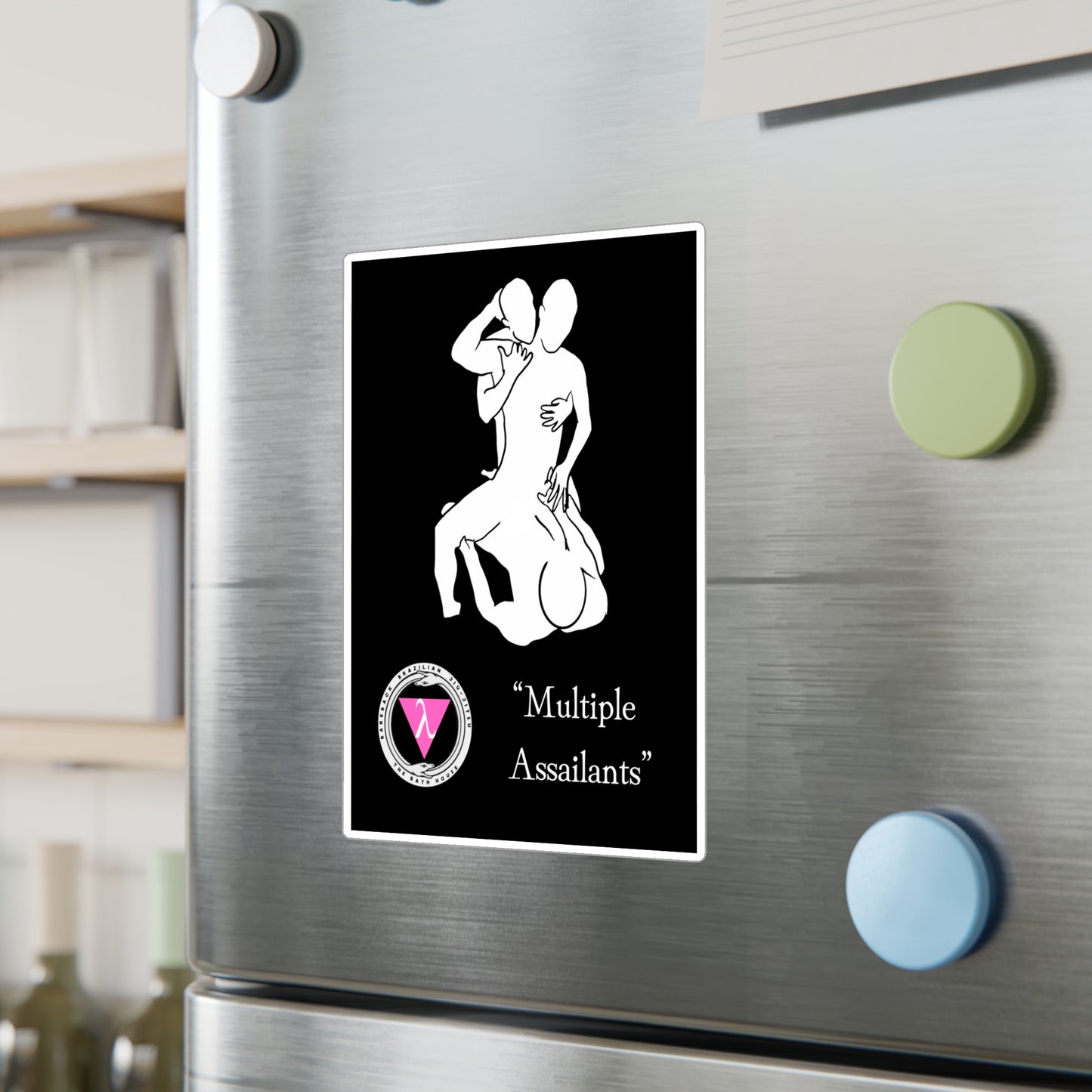 The Bath House BBBJJ "Multiple Assailants" Kiss-Cut Vinyl Decal