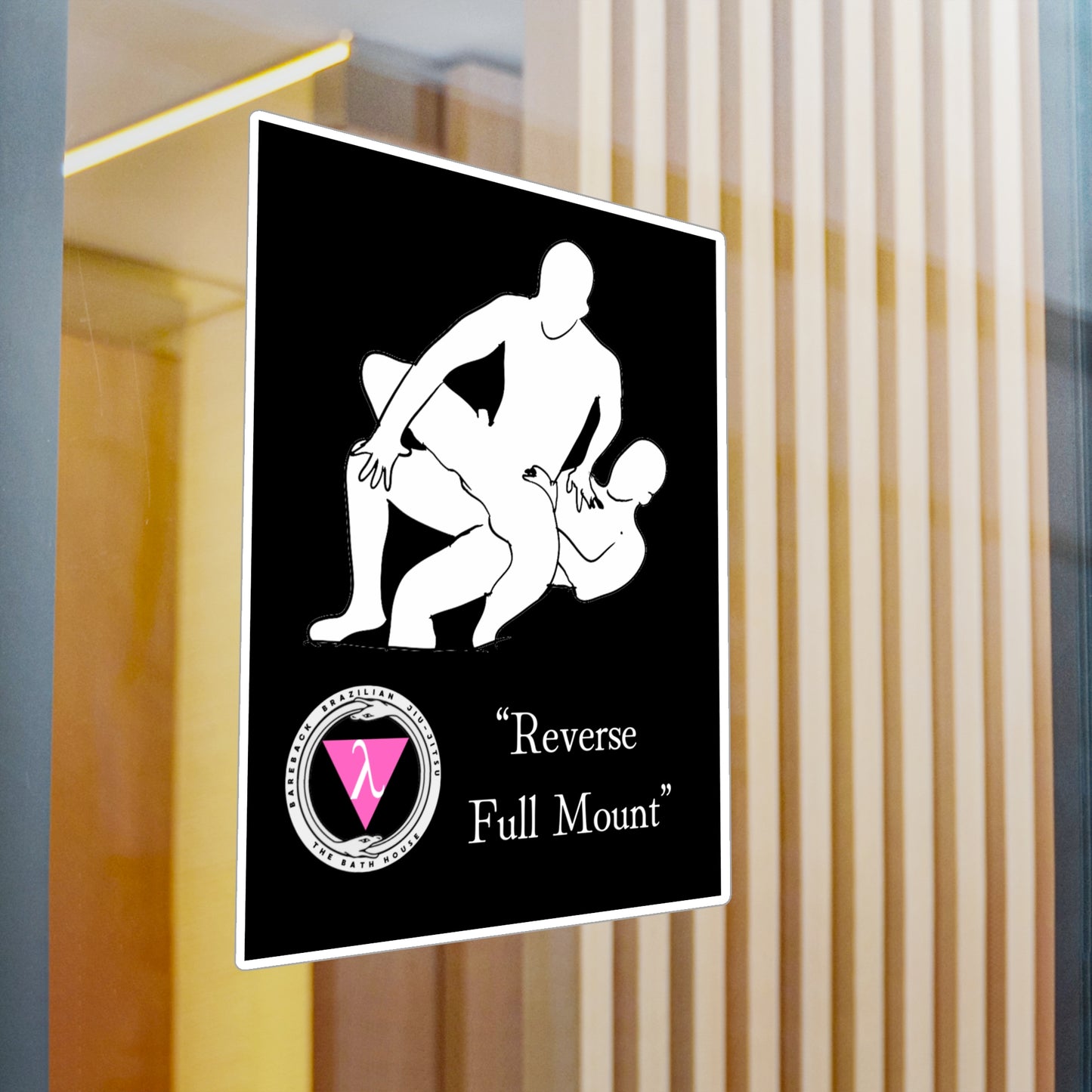 The Bath House BBBJJ "Reverse Full Mount" Kiss-Cut Vinyl Decal