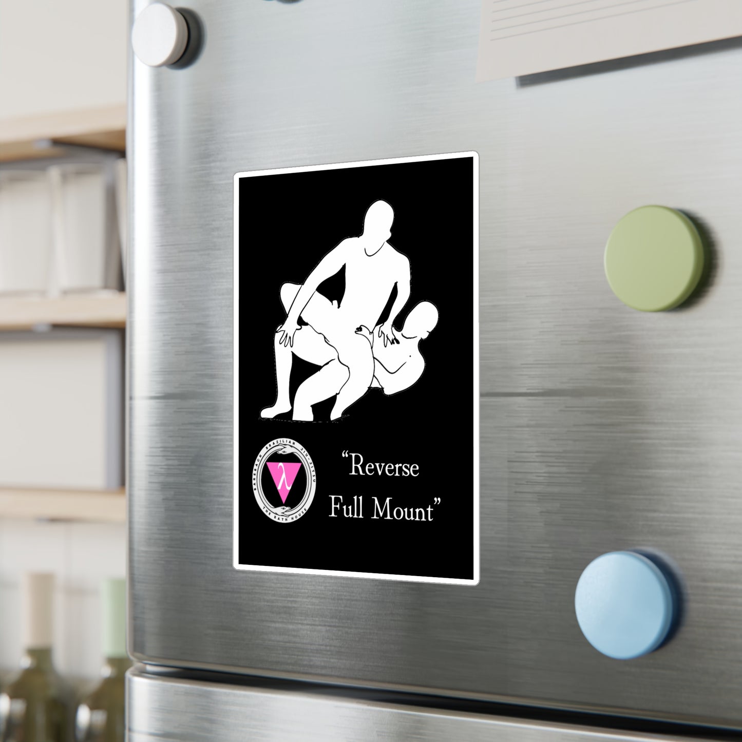 The Bath House BBBJJ "Reverse Full Mount" Kiss-Cut Vinyl Decal