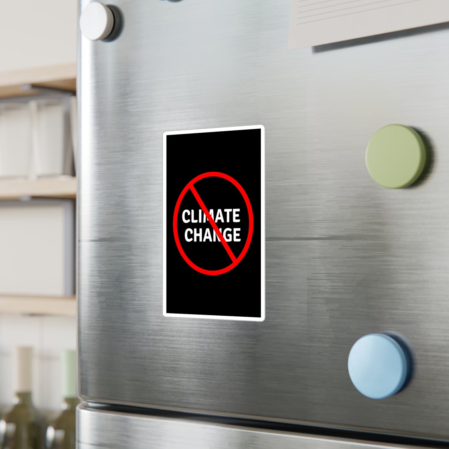 No Climate Change Vinyl Decal