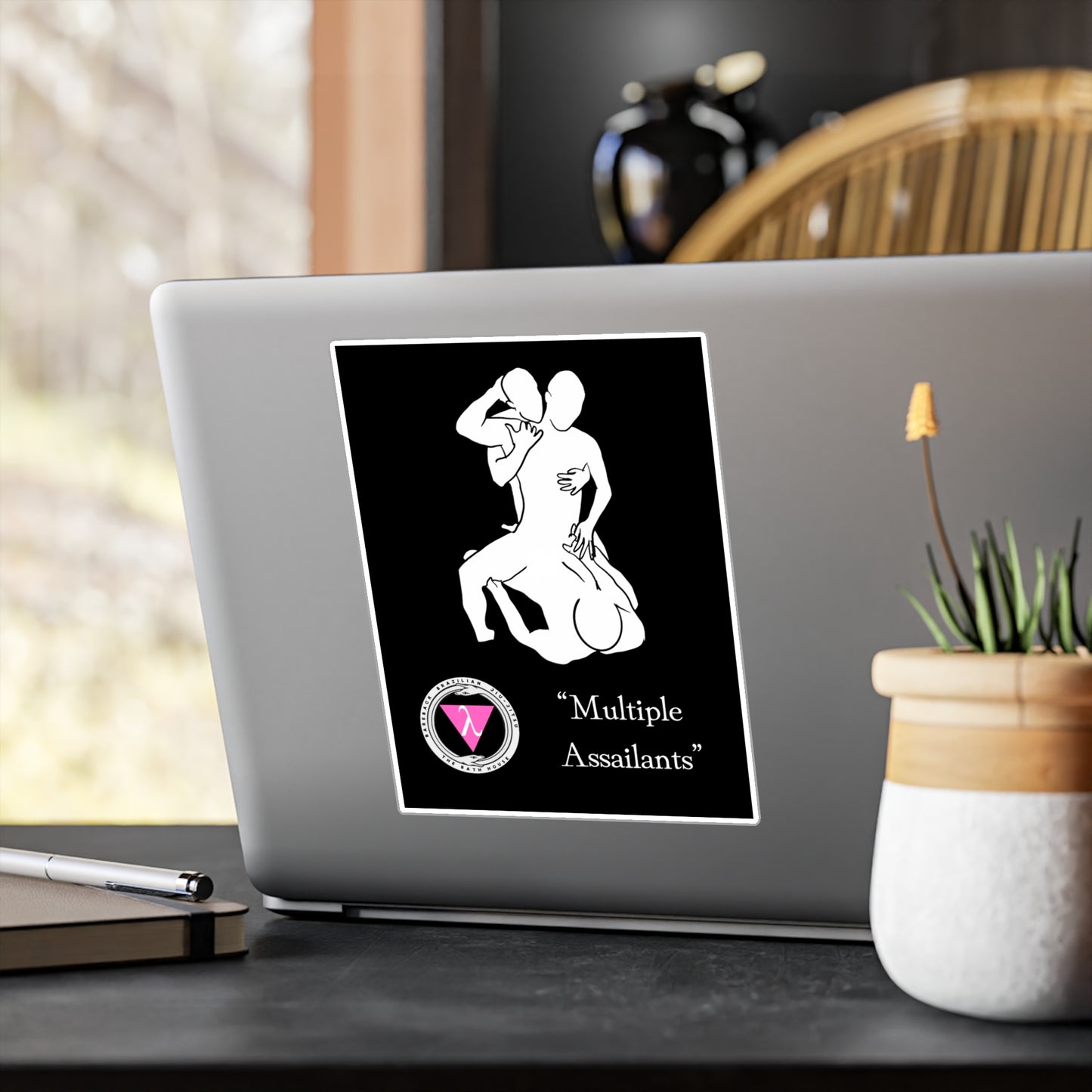 The Bath House BBBJJ "Multiple Assailants" Kiss-Cut Vinyl Decal