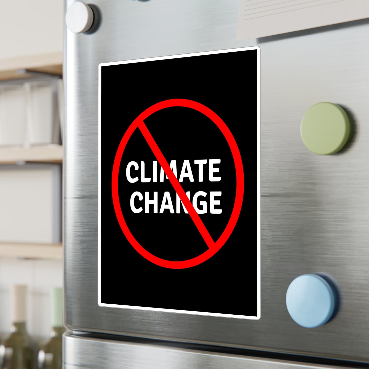 No Climate Change Vinyl Decal