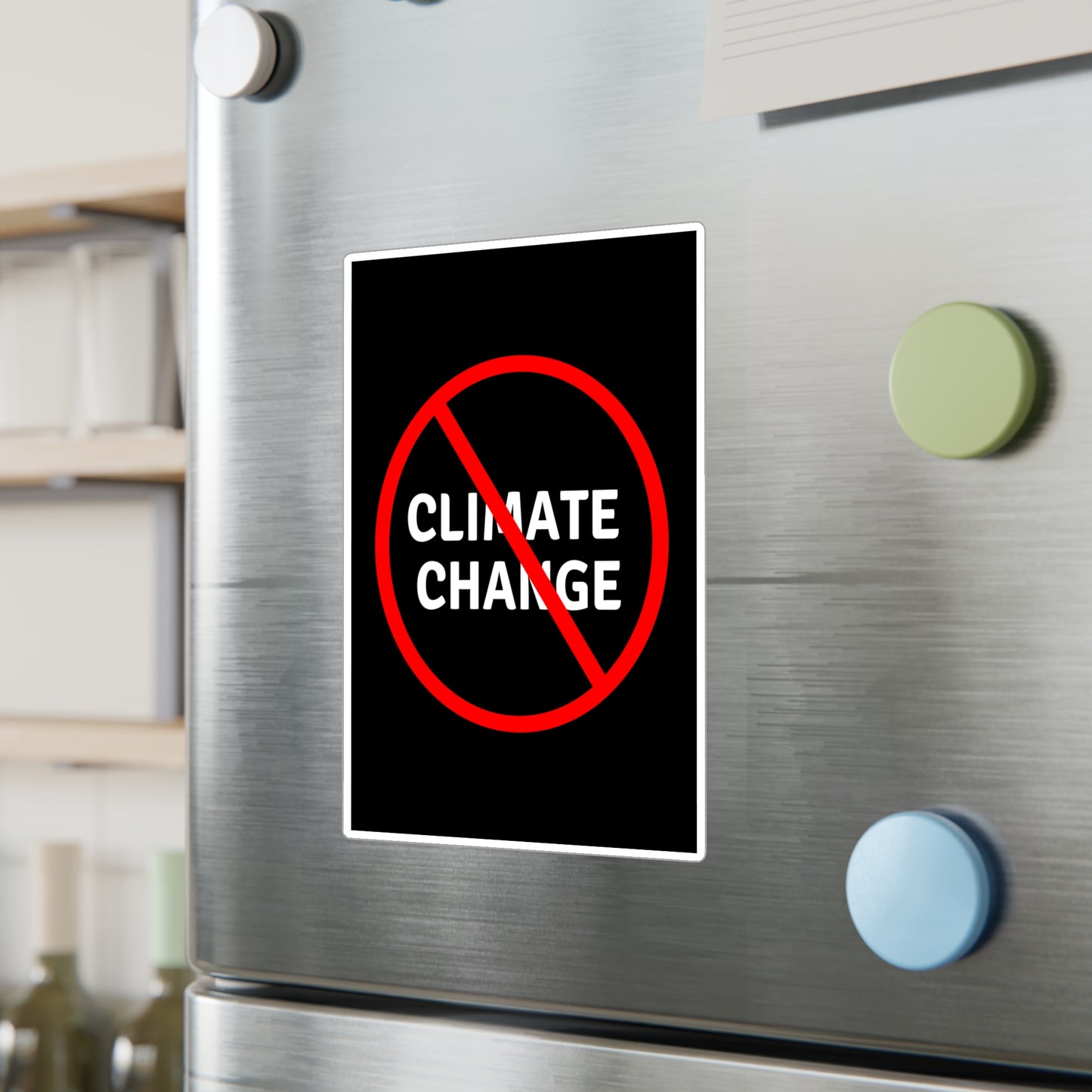 No Climate Change Vinyl Decal